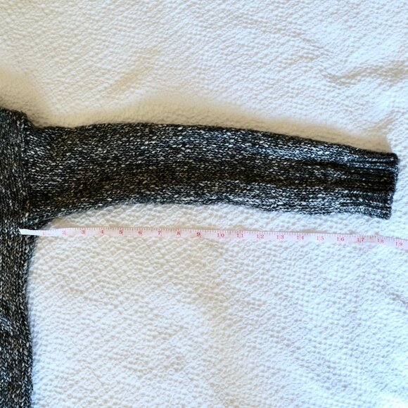 THEORY Parkland Chunky Gray Melange Slouchy Wool Sweater - Picture 12 of 12